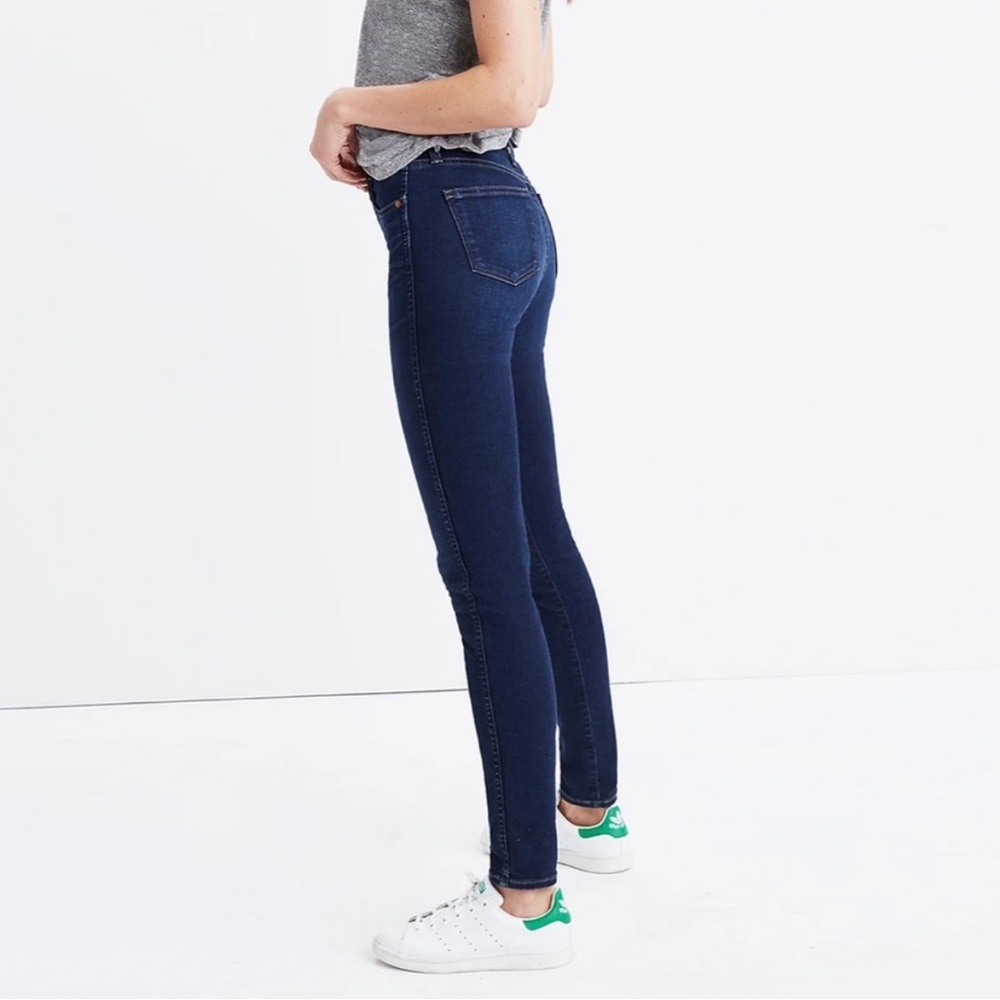 Madewell Women's Dark Blue Skinny Jeans - Picture 2 of 6